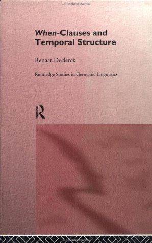 When-Clauses and Temporal structure