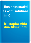 Business statistics with solutions in R