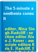 The 5-minute anesthesia consult