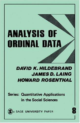Analysis of ordinal data