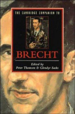 The Cambridge companion to Brecht