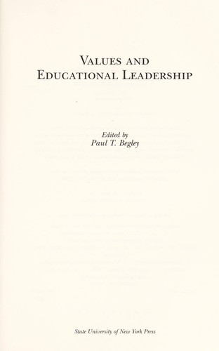 Values and educational leadership